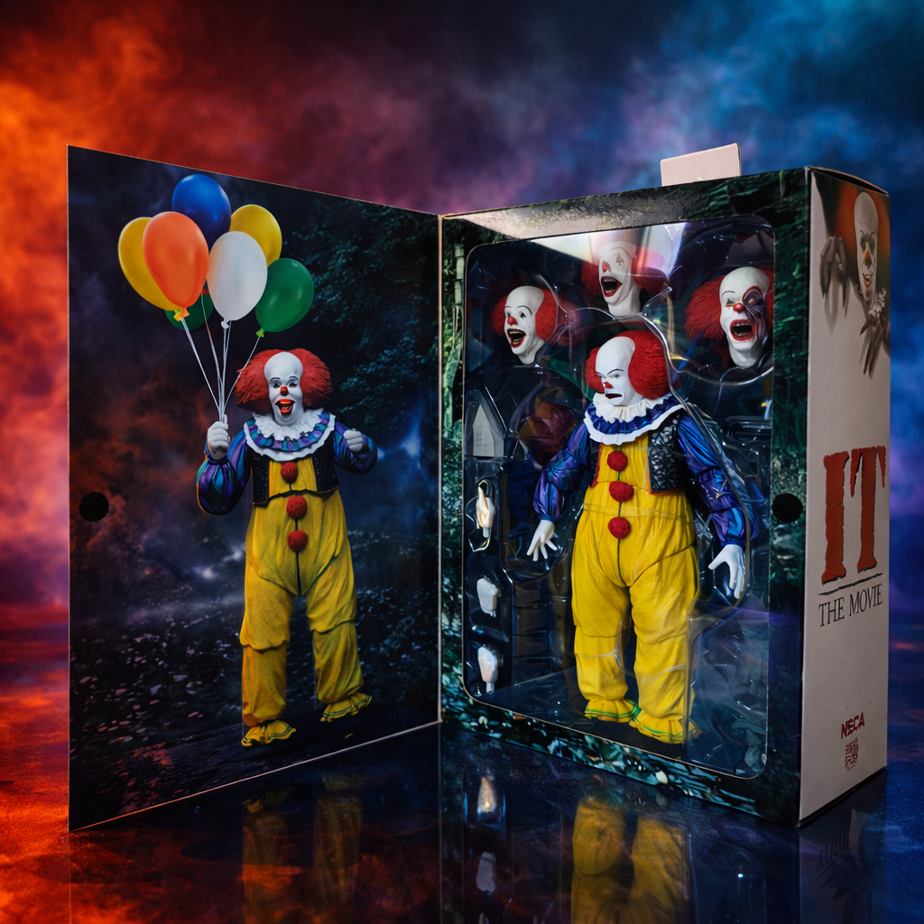 IT 1990 NECA Ultimate Pennywise action figure, horror figure collector